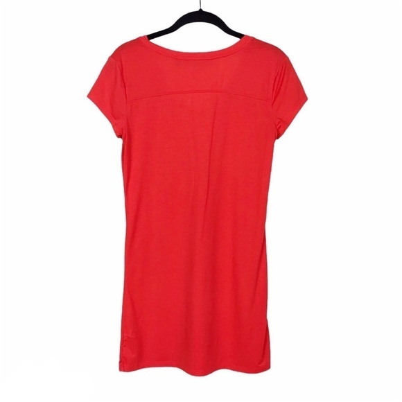 Athleta Red-Orange Essence CYA Long Length Tee XS - Picture 4 of 8